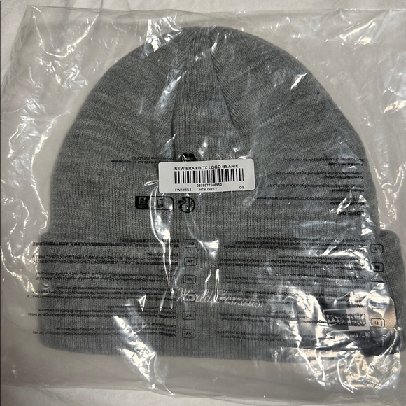 Supreme Gray Beanie New Era Box Logo New - Picture 5 of 5